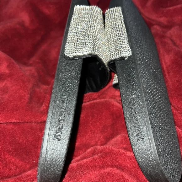 True religion rhinestone  slides- NEW Sz 10 - Picture 10 of 12